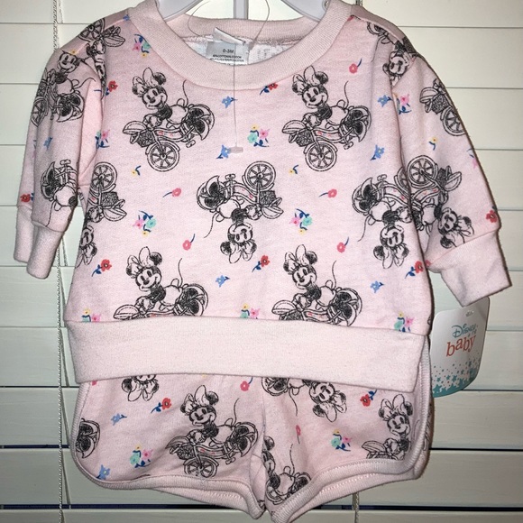 Disney Other - Pink Baby Minnie 2-pc Outfit, 2 sizes